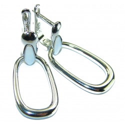 Modern design Blister Pearl .925 Sterling Silver handmade Bali made Earrings