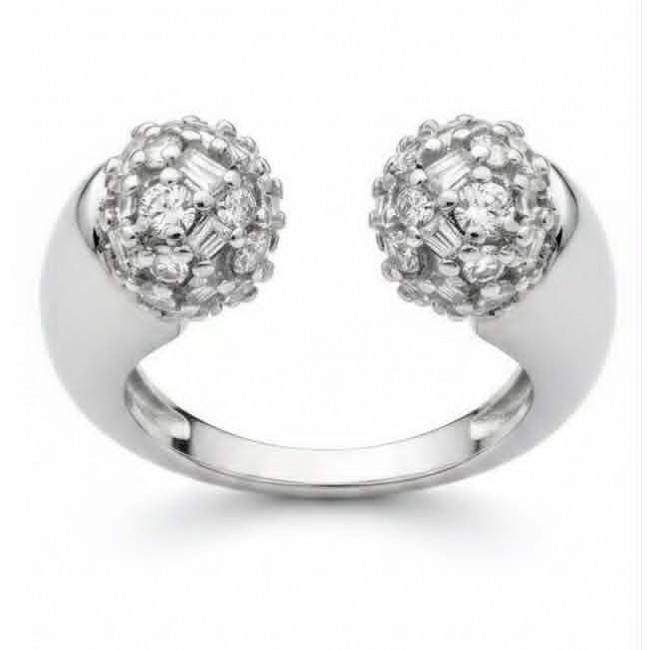 Precious Natural 10.2 carat White Crystal Silver ring 7 adjustable