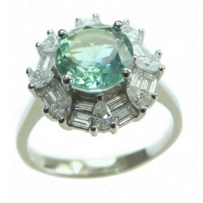 Pure Perfection 4.5 carat GENUINE Apatite .925 Silver handcrafted Ring s. 7