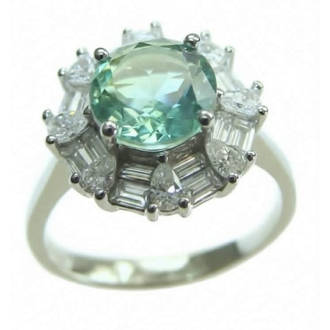 Pure Perfection 4.5 carat GENUINE Apatite .925 Silver handcrafted Ring s. 7