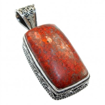 Unique Natural Sonora Jasper .925 Sterling Silver handmade Pendant