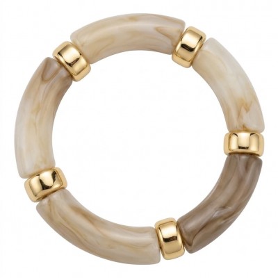 Modern Design Precious Natural Raisin Golden stretch bracelet