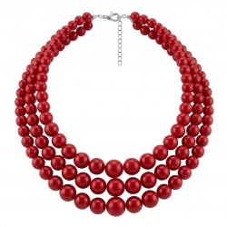 Summer Sublime natural Red handmade FASHION Necklace