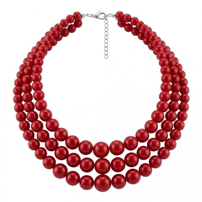 Summer Sublime natural Red handmade FASHION Necklace