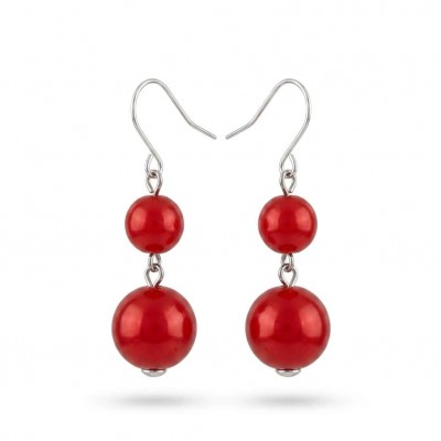 Summer Sublime natural Red handmade FASHION earrings