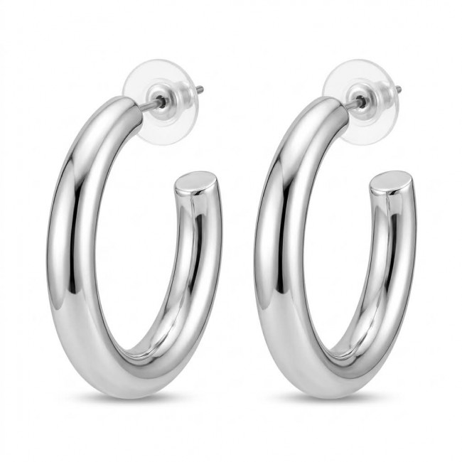 Allure Silver handcrafted hoop earrings