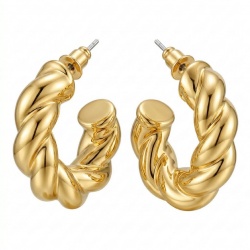 Allure Silver handcrafted hoop earrings