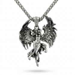 Flaying Angel 24 inches Long Necklace