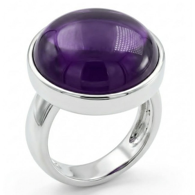 Purple Royalty 20.5 carat Amethyst .925 Sterling Silver Handcrafted Ring size 7 adjustable