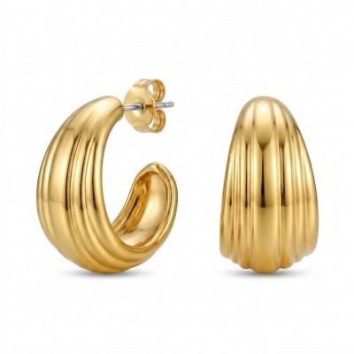 Allure Golden tone handcrafted Stylish earrings