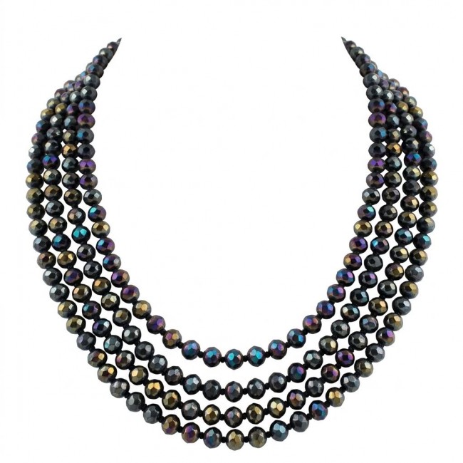 Bohemian Style Huge Genuine 80 inches Titanum Druzy handmade necklace