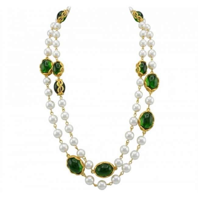 Incredible 48 inches long Freshwater Pearl 10K Gold over .925 Sterling Silver handmade Necklace
