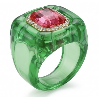 Candy Store - Modern Design Natural Green Raisin Pink Topaz .925 Sterling Silver ring size 8 1/4