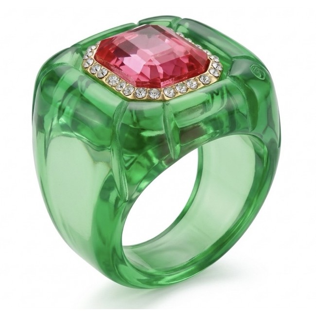 Candy Store - Modern Design Natural Green Raisin Pink Topaz .925 Sterling Silver ring size 8 1/4