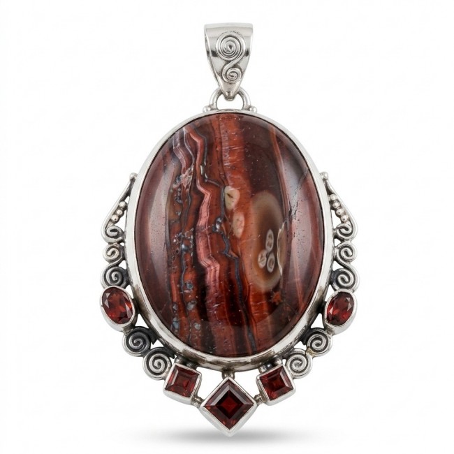 Incredible quality Silky Golden Tigers Eye .925 Sterling Silver handmade Pendant