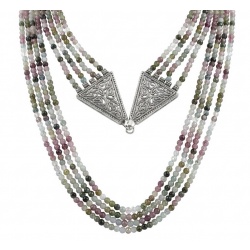 Infinity authentic 44.5 carat Brazilian Tourmaline .925 Sterling Silver handcrafted necklace