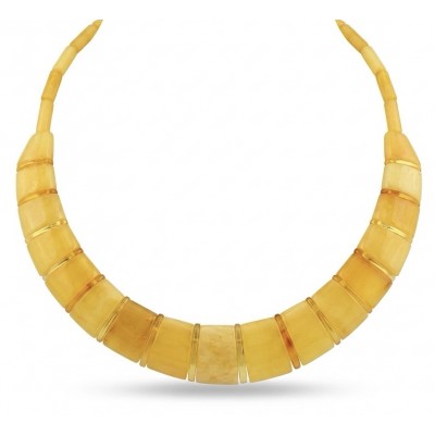 Dazzling - Rare!- vintage Style- natural Butterscotch Baltic Amber .925 Sterling Silver handcrafted necklace