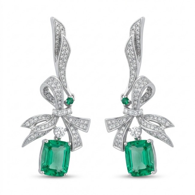 Royalty 5.9 carat authentic Himalayan Peridot .925 Sterling Silver dipped in Rhodium Handcrafted Statement Earrings