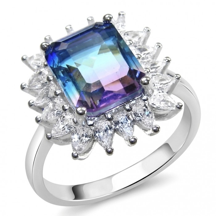6.8 carat Brazilian Tourmaline .925 Sterling Silver dipped in 18K Gold Perfectly handcrafted Ring s. 8
