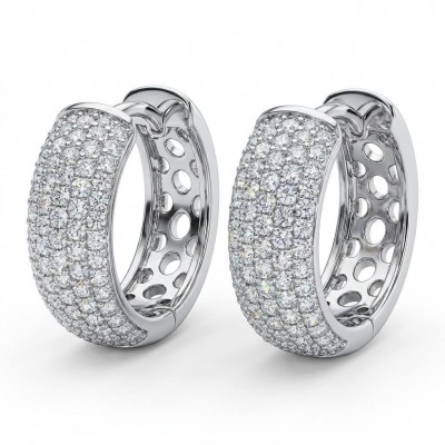 Stella Natural 6.2 carat White Topaz Silver handcrafted earrings