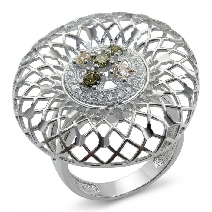 Casablanca - authentic 2.2 carat Tourmaline .925 Sterling Silver brilliantly handcrafted ring s. 7