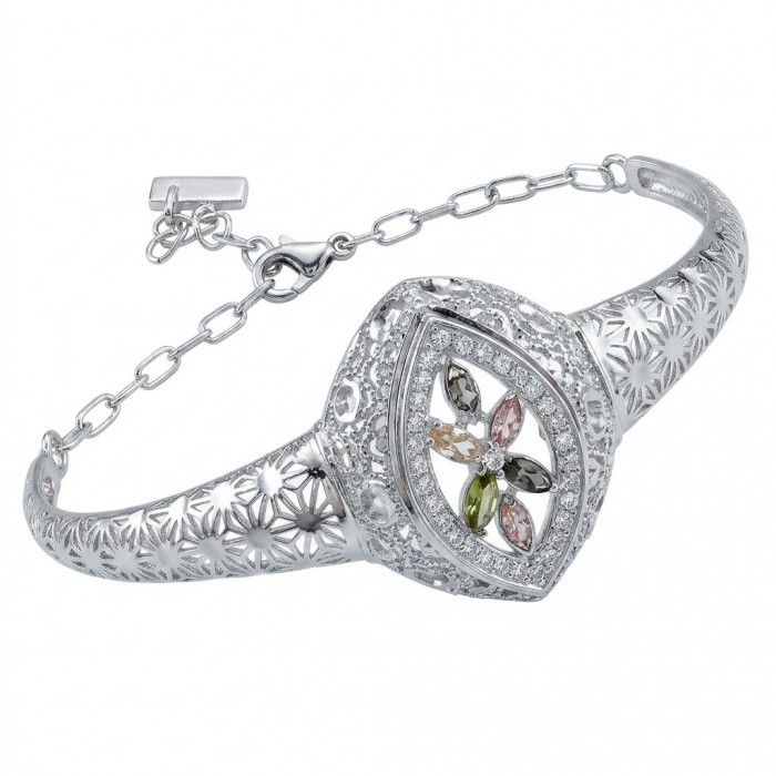 Casablanca - authentic 3.6 carat Brazilian Tourmaline .925 Sterling Silver Bracelet