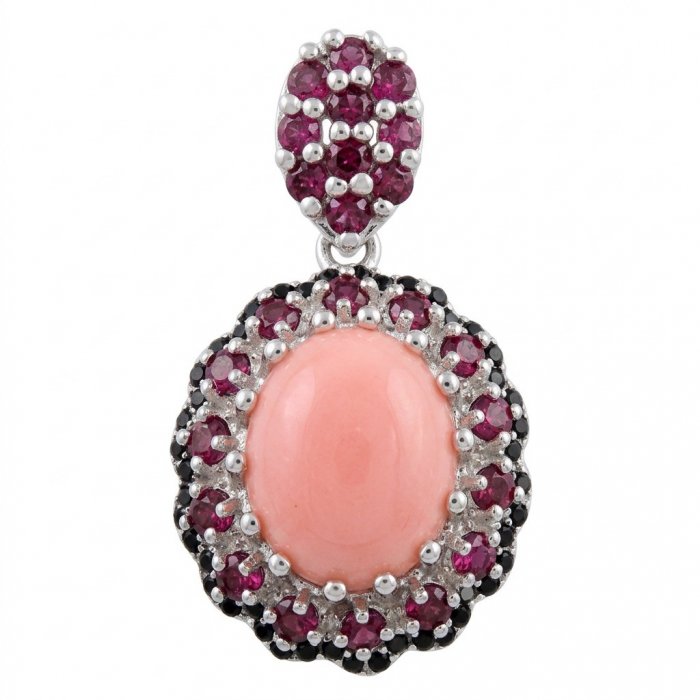 Spectacular 5.2 carat Australian Pink Opal .925 Sterling Silver handmade Pendant - video
