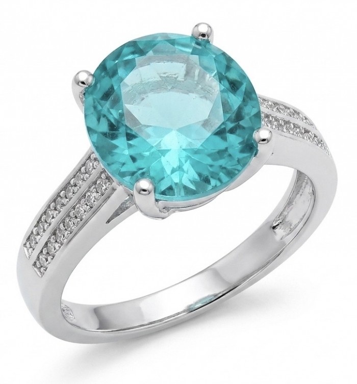 Massive Deep Blue 7.8 carat Aquamarine .925 Sterling Silver handcrafted ring size 7