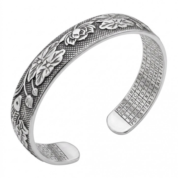 By the lake Silver Waves Vintage style Luxurious fashion Bracelet