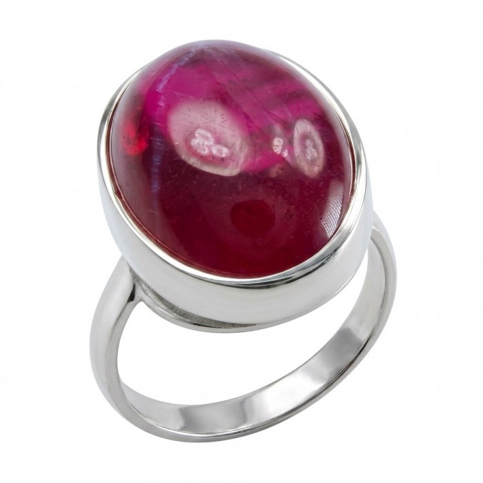 Bella Rosa Genuine 10.5 CARAT Star Ruby rhodium over .925 Sterling Silver Statement Ring size 6