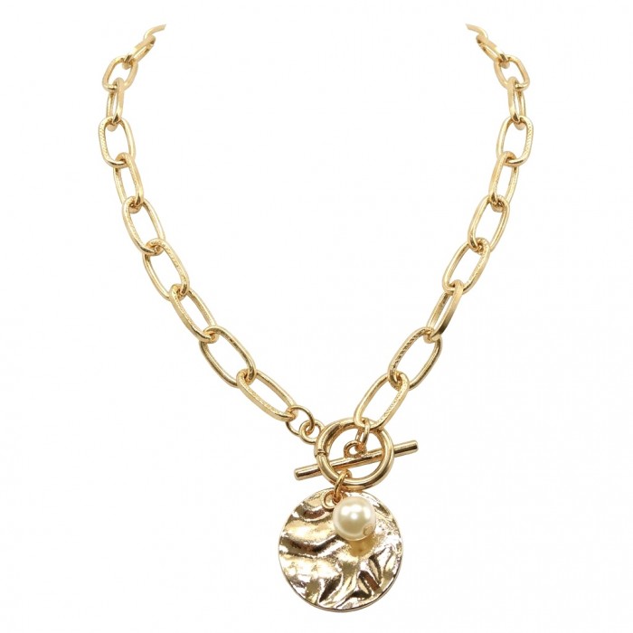 Precious Pearl Golden Statement Necklace