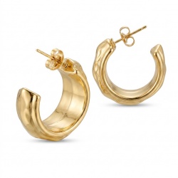Classy Gold handmade Hoop Earrings