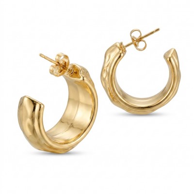 Classy Gold handmade Hoop Earrings