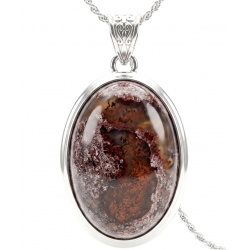 New Galaxy 29.5 ctw Authentic Mexican Opal.925 Sterling Silver handmade Pendant
