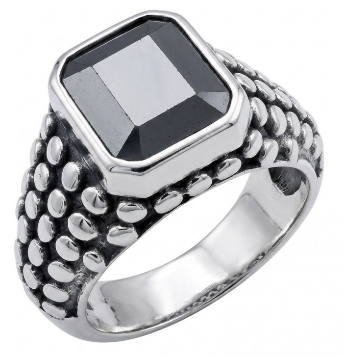 The King- Huge 12.5 carat Black Onyx .925 Sterling Silver handcrafted ring; s. 12