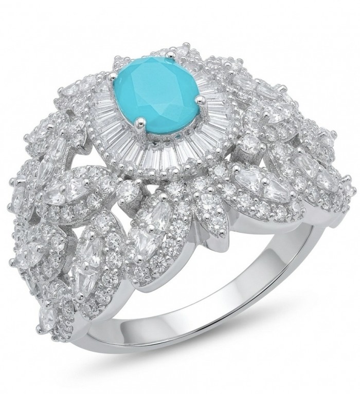 Elizabeth 2.8 carat Colombian Emerald 12.2 carat Moissanite .925 Sterling Silver dipped in Rhodium handcrafted Ring size 9 1/4