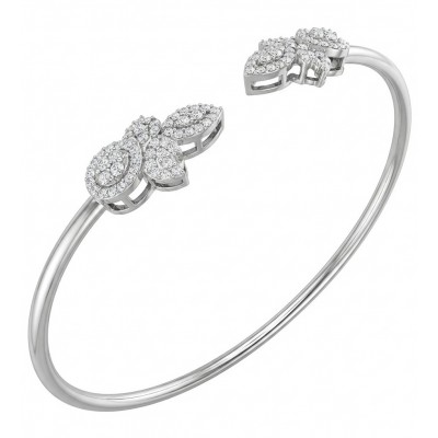 Romantica Precious Natural 4.2 carat White Topaz .925 Sterling Silver bracelet