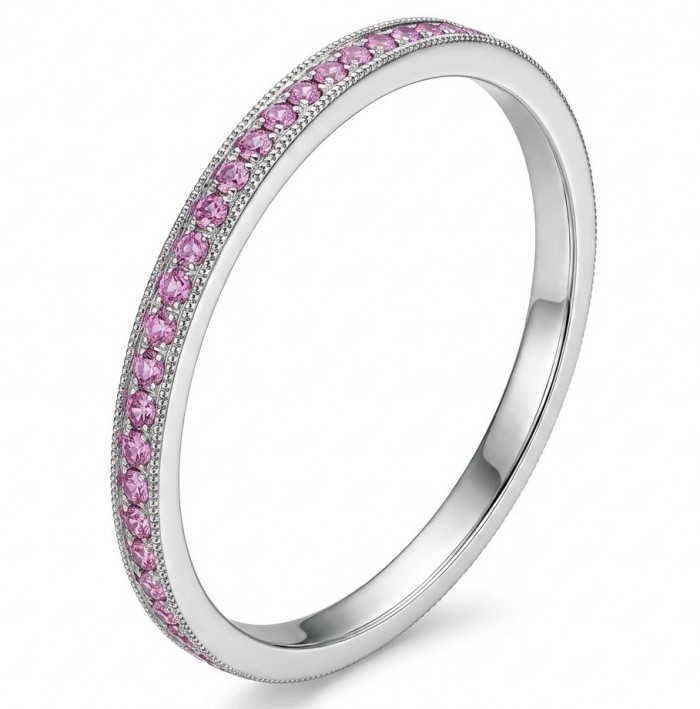 Luxurious 8.4 carat Pink Topaz Silver handcrafted Bracelet