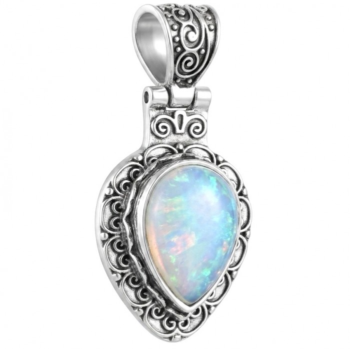 Incredible Design Opalite .925 Silver handmade Necklace