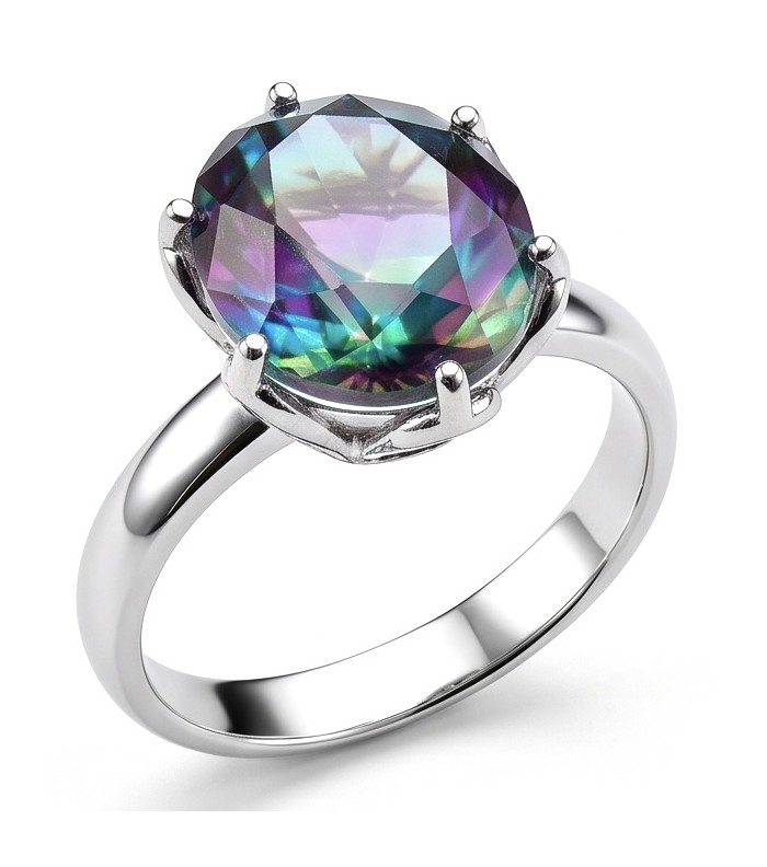 7.8 carat Brazilian Tourmaline .925 Sterling Silver Perfectly handcrafted Ring s. 7