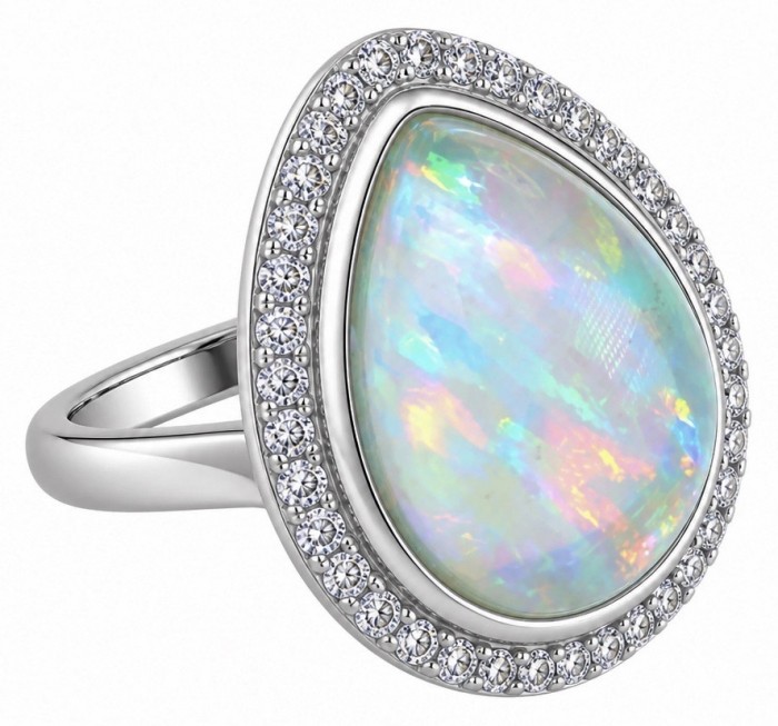 Endless Ocean Genuine 17.5 carat doublet Australian Opal .925 Sterling Silver handmade Ring size 6