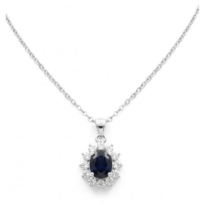 Pacifica 4.5 carat Topaz Silver Handcrafted necklace