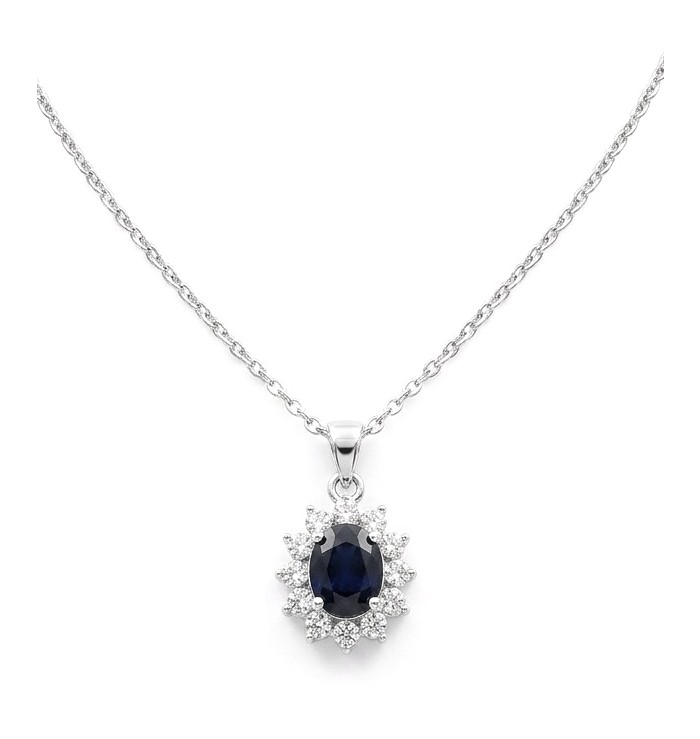 Pacifica 4.5 carat Topaz Silver Handcrafted necklace