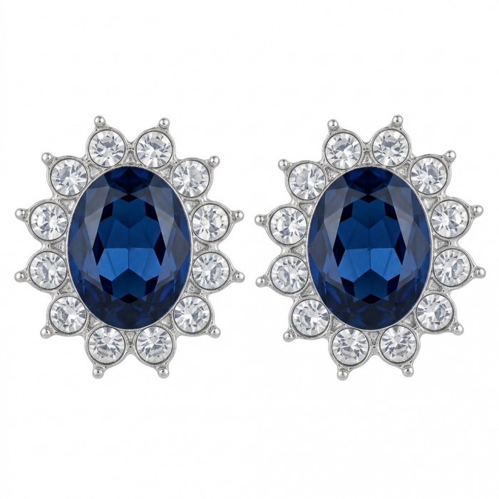 Pacifica 4.5 carat Topaz Silver Handcrafted Earrings