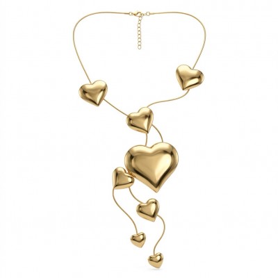 Golden Hearts Sublime natural Golden handmade FASHION Necklace