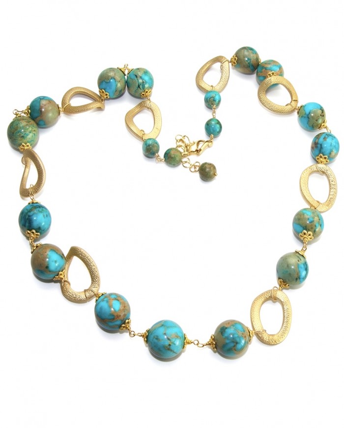 Bohemian Style Sea Sediment Jasper .925 Sterling Silver handmade necklace