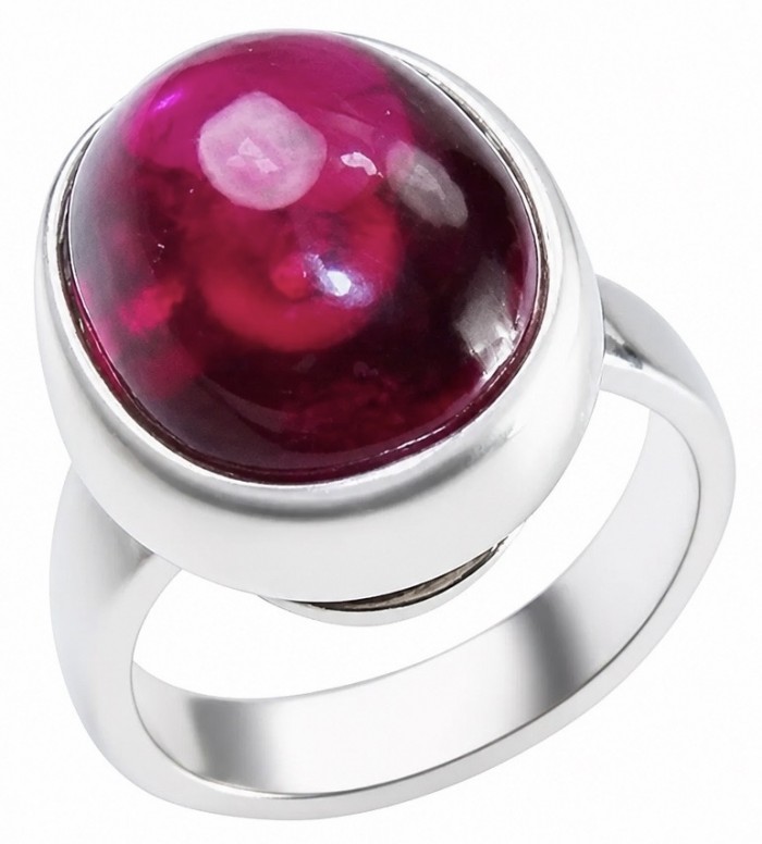 Bella Rosa Genuine 10.5 CARAT Star Ruby 22K Gold over .925 Sterling Silver Statement Ring size 8 adjustable