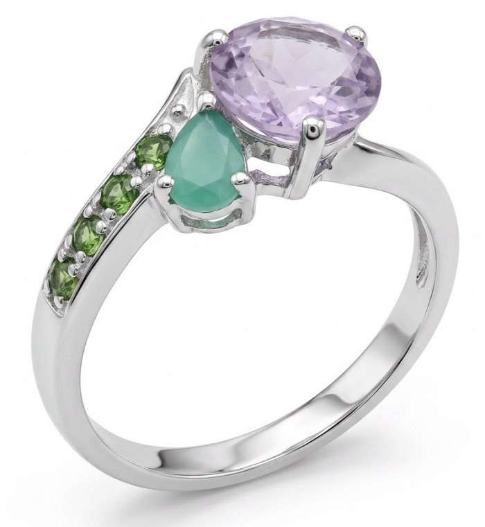 Born to Glam 2.8 carat natural Tanzanite .925 Sterling Silver Perfectly handcrafted Ring s. 7
