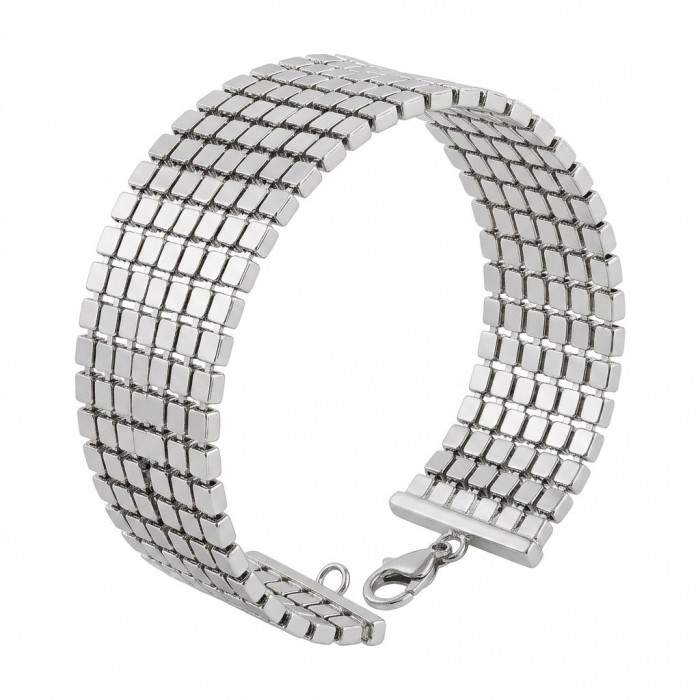 Renewal - Byzantine design Silver handcrafted Bracelet