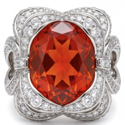 Royal Red 25.7 ctw oval cut Mozambique Ruby .925 Sterling Silver handcrafted Statement Ring size 7 3/4